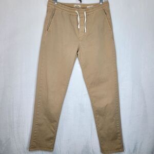 Marine Layer Men's Khaki Drawstring Chinos - Tan
